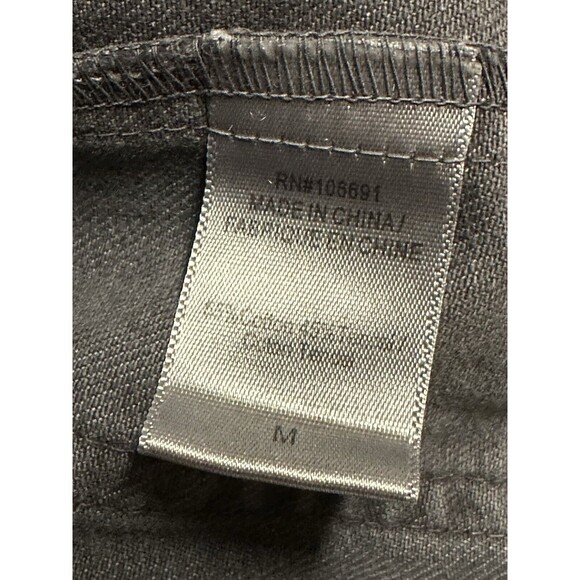 NEW Young Fabulous Broke Denim Twill Button Front Mini Skirt Size Medium in Grey - Picture 6 of 6